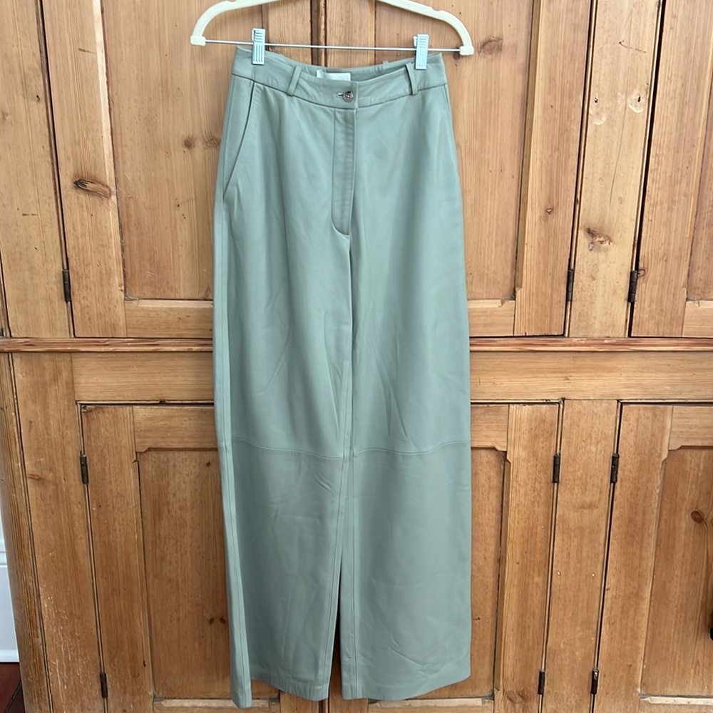 LouLou studio lambskin leather pants NWT small